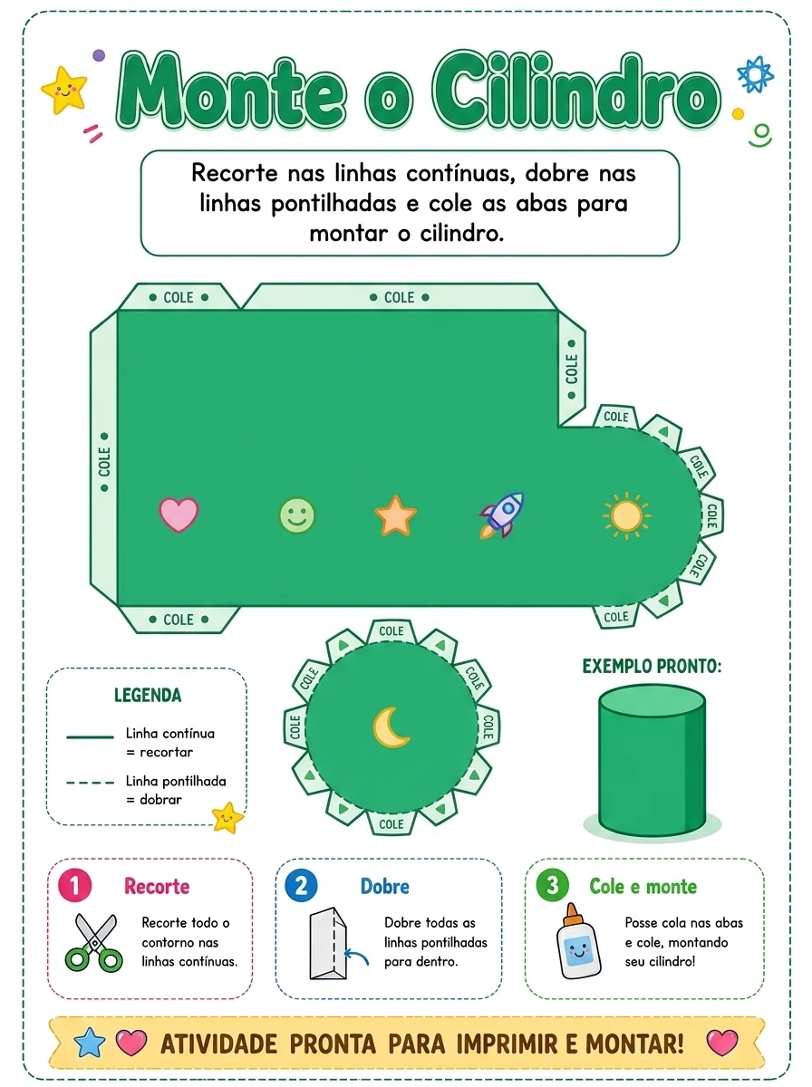 Cartaz e Molde do Cilindro