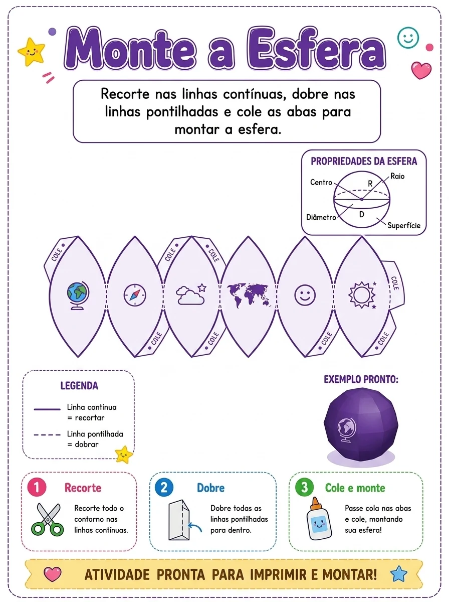 Cartaz e Molde da Esfera